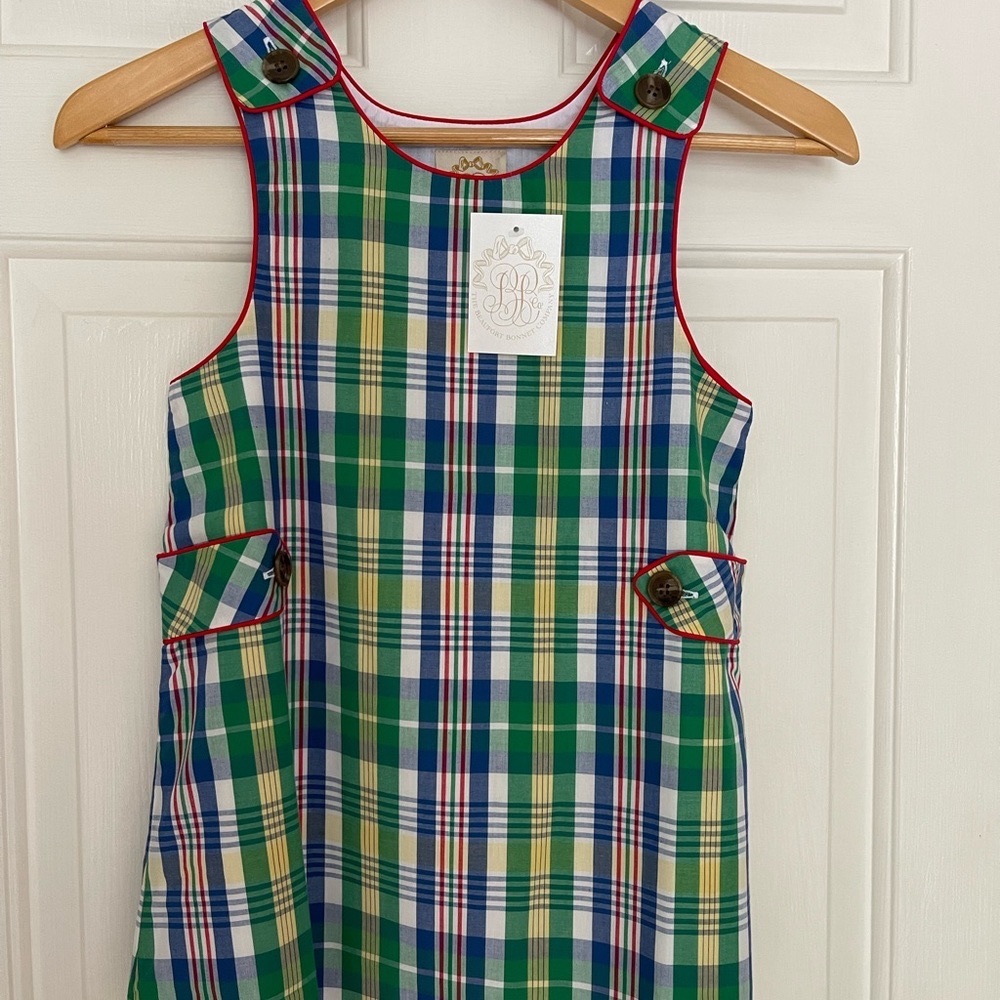 Beaufort Bonnet NWT Janie Jumper Primary School Plaid Richmond Red size 7